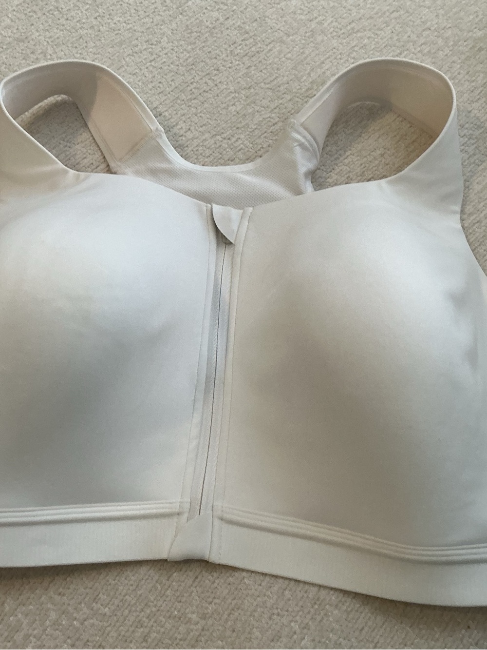 ALL IN MOTION White Wireless Padded Sports Bra